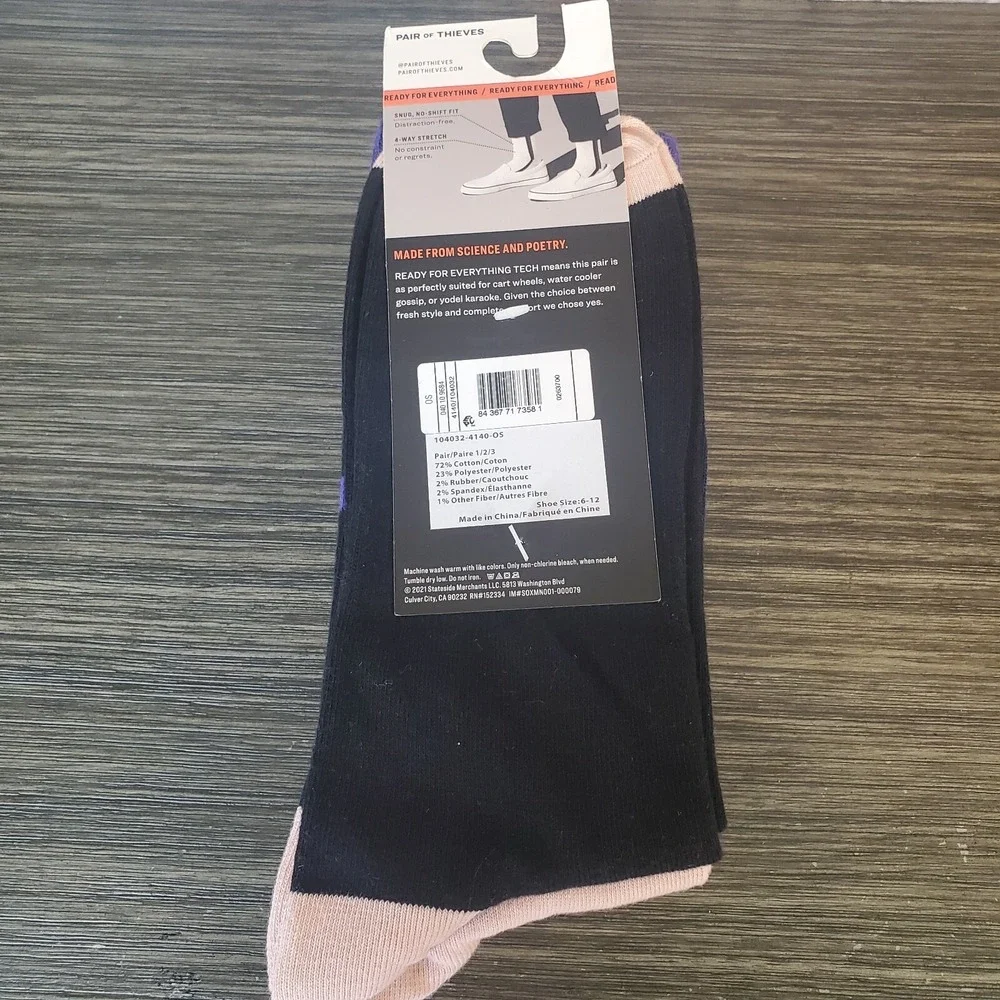 3-Pack Pair Of‎ Thieves Cushion Crew Socks Men's Size 6-12 Blues Variety Pack